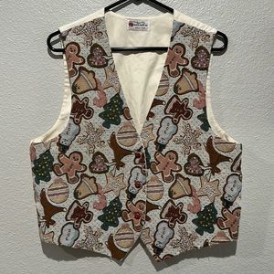 Vintage 90’s Handmade Tapestry Christmas Best Cookies Gingerbread